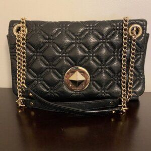 Kate Spade Astor Court Cynthia Quilted Leather Black Shoulder Bag